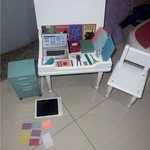 Our generation doll  Desk and Chair Set with Accessories